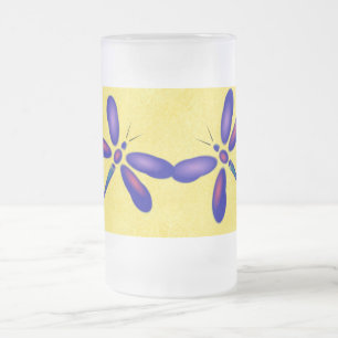 Digitale Dragonfly Yellow Frosted Mok