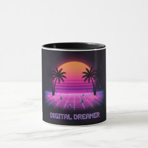 Digitale Dromer Twee-Tons Koffiemok Mok