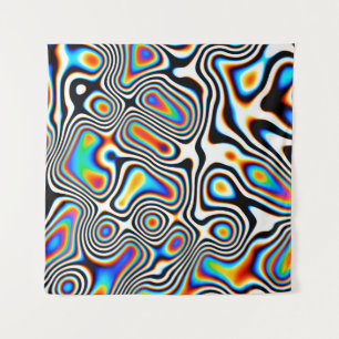Digitale effecten. Levendige abstracte achtergrond Wandkleed