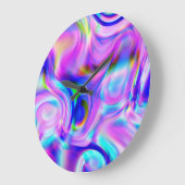 Digitale effecten: veelkleurig abstract patroon. grote klok (Hoek)