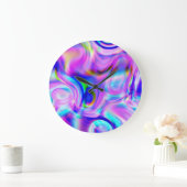 Digitale effecten: veelkleurig abstract patroon. grote klok (Huis)