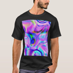 Digitale effecten: veelkleurig abstract patroon. t-shirt
