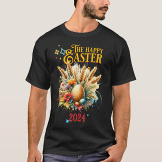 Digitale eieren en bloemen: uw persoonlijke touch t-shirt