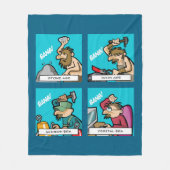 Digitale Evolutie 2 Fleece Deken (Voorkant)