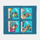 Digitale Evolutie 2 Fleece Deken (Voorkant (Horizontaal))