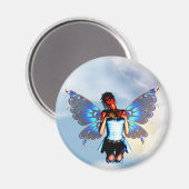 Digitale Fairy Magnet Ronde Magneet (Voorkant / Achterkant)