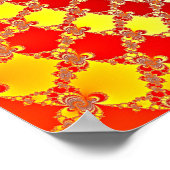 Digitale flats - Fractaal Poster (Hoek)