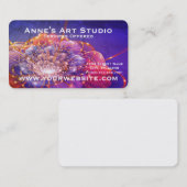 Digitale fractal Floral Visitekaartje (Voorkant / Achterkant)