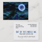 Digitale Galaxy Alien Planet In Space Blue Nebula Visitekaartje (Voorkant / Achterkant)