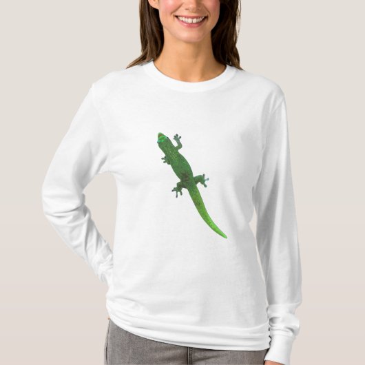 Digitale Gecko over het Shirt van vrouwen (Voorkant)