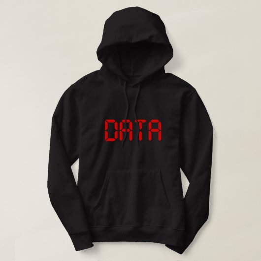 DIGITALE GEGEVENS HOODIE (Design voorkant)