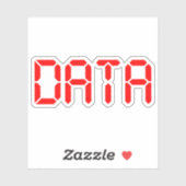 DIGITALE GEGEVENS STICKER (Vel)