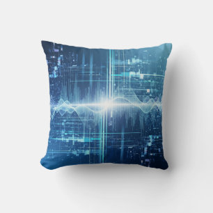 Digitale gegevensstroom - Tech Wall Art Kussen