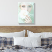 Digitale Gezichtskunst - Futuristisch Abstract Por Canvas Afdruk (Insitu (Slaapkamer))