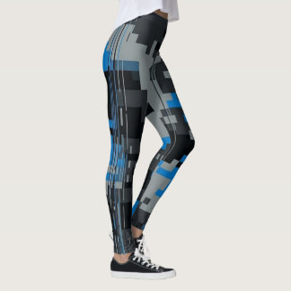 Digitale Glitch Camo Broek - Cyberpunk Dames Gi Leggings