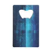 Digitale high-tech achtergrond kredietkaart flessenopener (Achterkant)