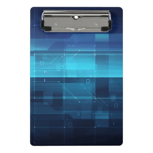 Digitale high-tech achtergrond mini klembord (Voorkant)