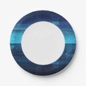 Digitale high-tech achtergrond papieren bordje (Voorkant)