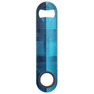 Digitale high-tech achtergrond speed flessenopener