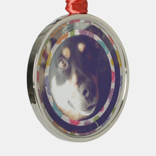 Digitale hond metalen ornament (Rechts)