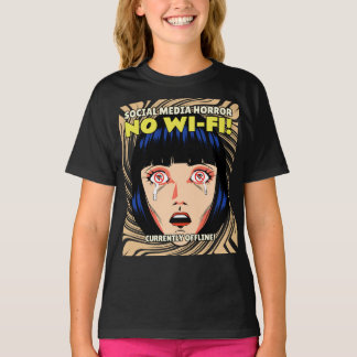 Digitale Horrorgeschiedenis - Sociale Media T-shirt