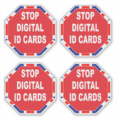 Digitale id-Kaarten stoppen Sticker (Voorkant)