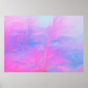 Digitale illustratie met pastelpenseel van blauw, poster