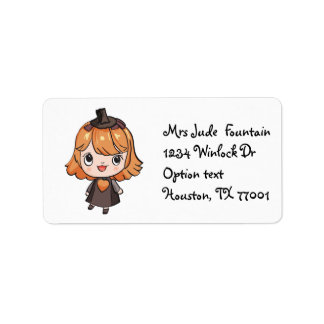 digitale illustratie Terugkeeradres Mailing Label