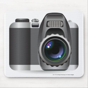 Digitale illustratie van digitale camera muismat