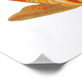 Digitale illustratie van Koi Carp Poster (Hoek)