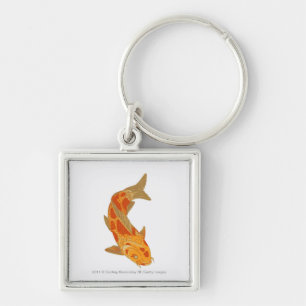 Digitale illustratie van Koi Carp Sleutelhanger
