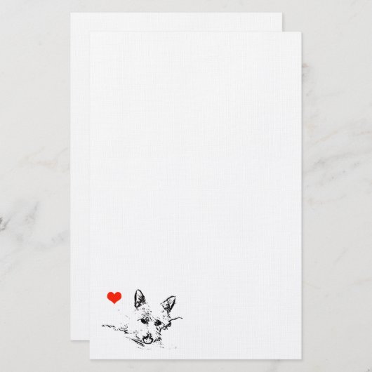 Digitale inkttekening van een Westie Dog, Briefpap Briefpapier (Voorkant / Achterkant)