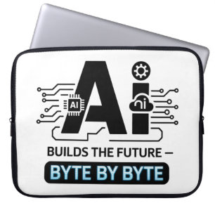Digitale Innovatie Informatica AI Art Laptop Sleeve