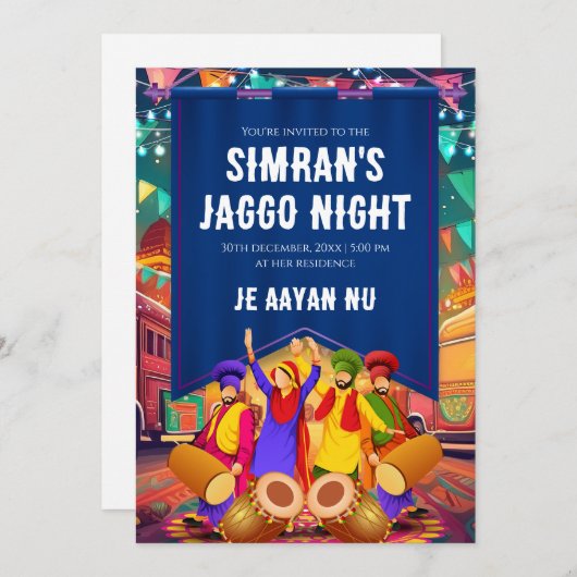 Digitale Jago uitnodiging Jaggo uitnodigt, Jago ui (Voorkant / Achterkant)
