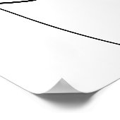 Digitale kalligrafie QR-codenetrafiek voor weddens Poster (Hoek)