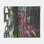 Digitale Kleur Dromen Fleece Deken (Voorkant (Horizontaal))