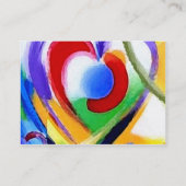 Digitale kleurenharten visitekaartje (Achterkant)