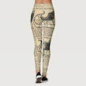 digitale krantenkrant Patroonvrouwen Leggings (Achterkant)