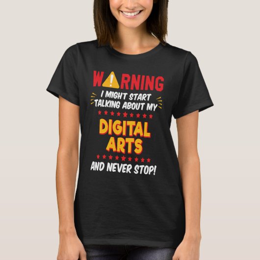 Digitale kunst Artist Joke Graphic T-shirt (Voorkant)