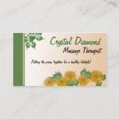 Digitale kunst Bloemen & Bladranden Visitekaartje (Voorkant)