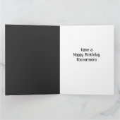 Digitale kunst Edgar Allan Poe Raven Birthday Kaart (Binnen)