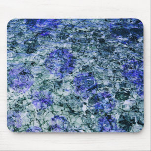 Digitale kunst met blauwe waterverf abstracte acht muismat
