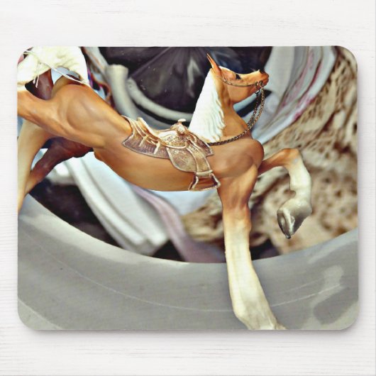  digitale kunst met palomino-paarden muismat (Voorkant)
