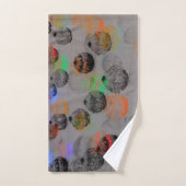 Digitale kunst met ronde penseelstreken. handdoek (Handdoek)