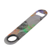 Digitale kunst met ronde penseelstreken. speed flessenopener (Voorkant Gekanteld)