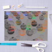 Digitale kunst met ronde penseelstreken. tissuepapier (Craft)