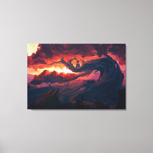 Digitale kunst Premium omwikkeld canvas (glans) Afdruk (Voorkant)