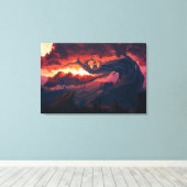 Digitale kunst Premium omwikkeld canvas (glans) Afdruk (Insitu (Houten vloer))