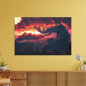 Digitale kunst Premium omwikkeld canvas (glans) Afdruk (Insitu (Woonkamer))
