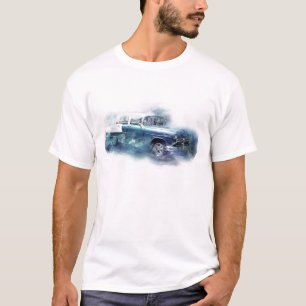 digitale kunst uit de jaren vijftig van de vorige t-shirt